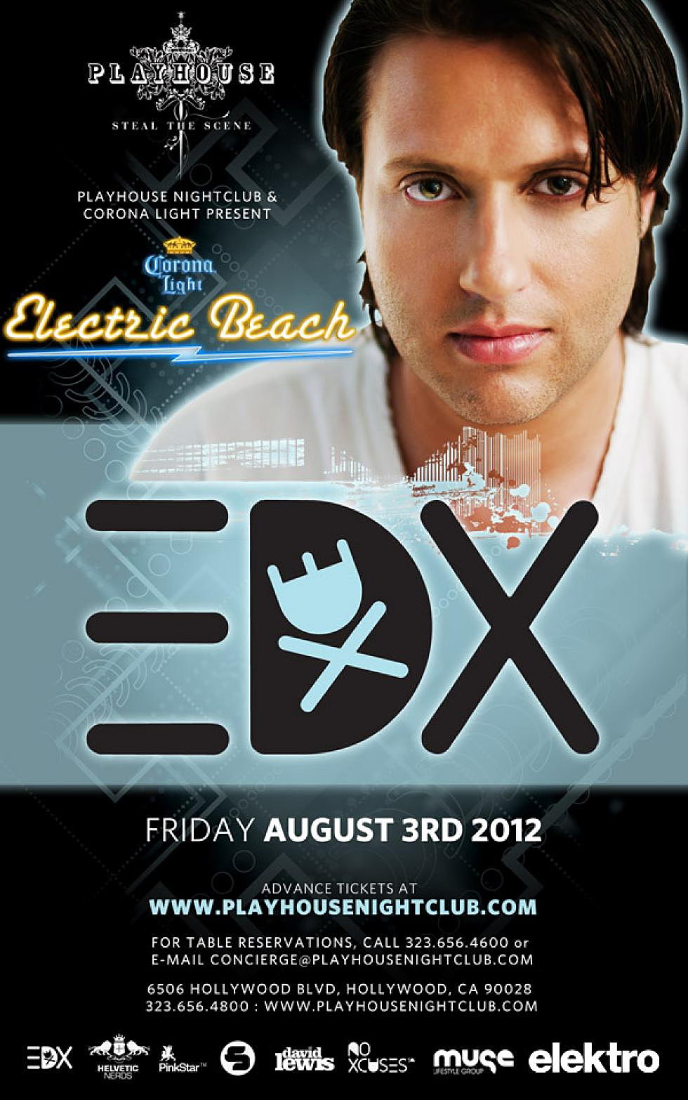 EDX @ Electric Beach x Playhouse Nightclub August 3rd + Contest to win tons of Prizes