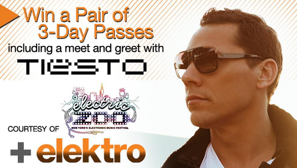 Win a Pair of 3-Day Passes to Electric Zoo + Tiësto Meet and Greet
