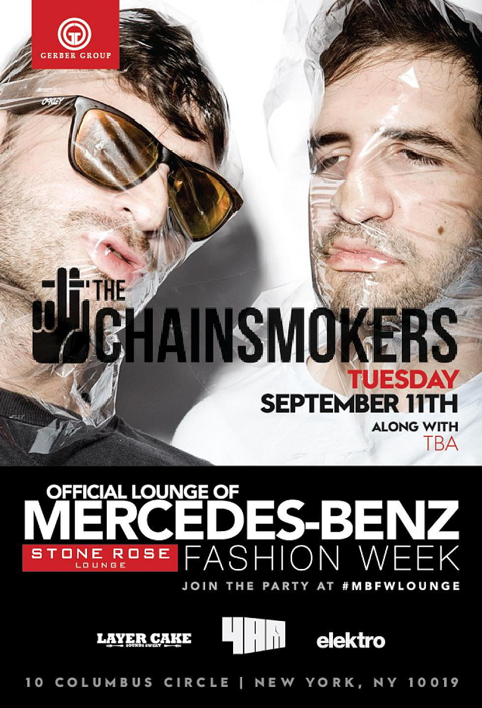 Quickie with a DJ Mercedes-Benz Fashion Week Edition: The Chainsmokers