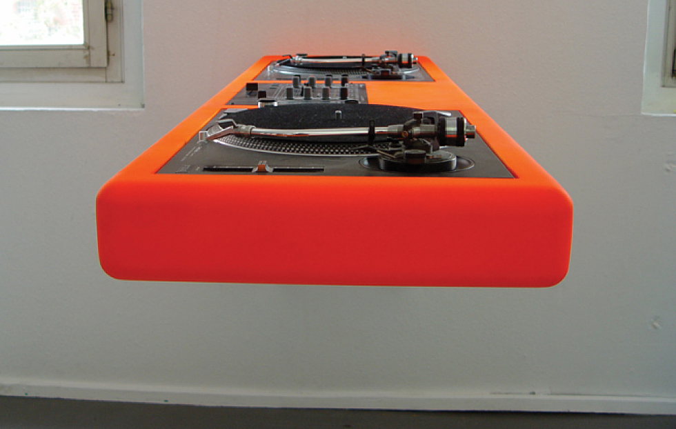 Wall-mounted DJ Desk