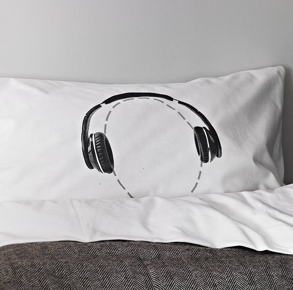 Headphones Pillow Case
