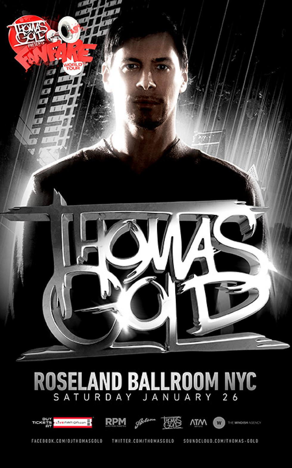 JUST ANNOUNCED: Thomas Gold at Roseland Ballroom January 26th