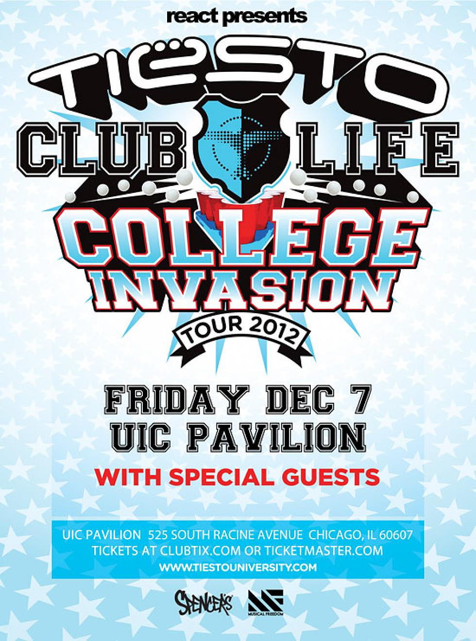 React Presents Tiesto at UIC Pavilion December 7