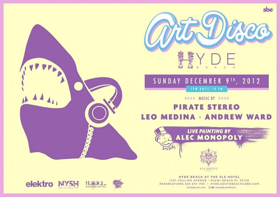 elektro presents Art Basel edition: Art Disco at Hyde Beach December 9th w/ Alec Monopoly