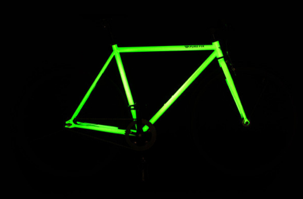 Kilo Glow, glow-in-the-dark bike frame
