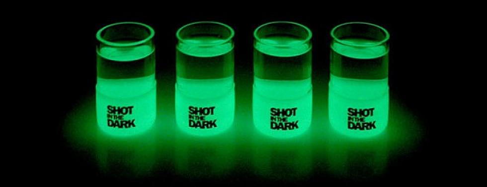 Glow-in-the-dark shot glasses