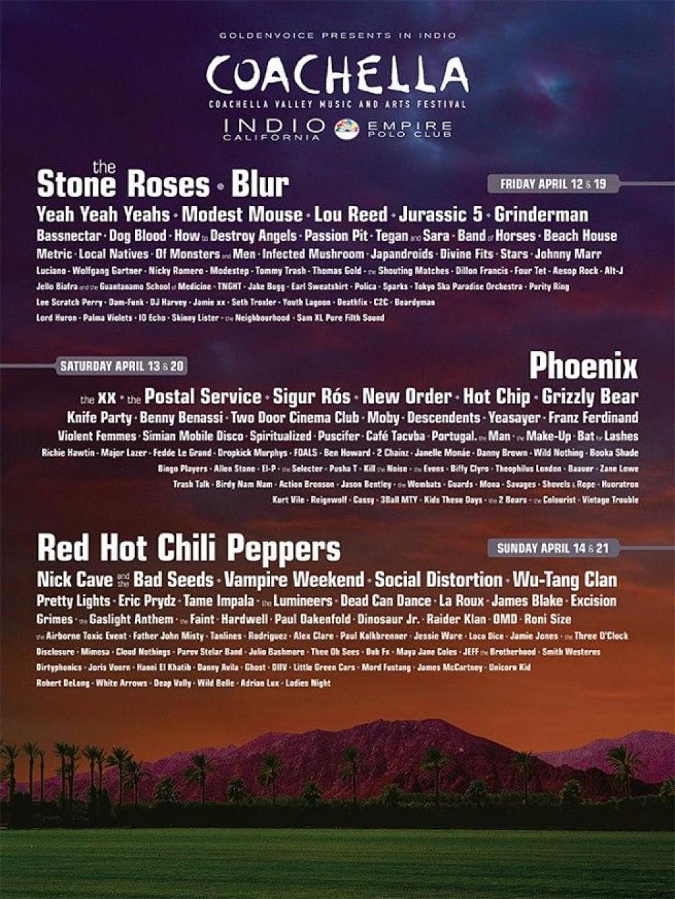 Coachella 2013 Lineup Released
