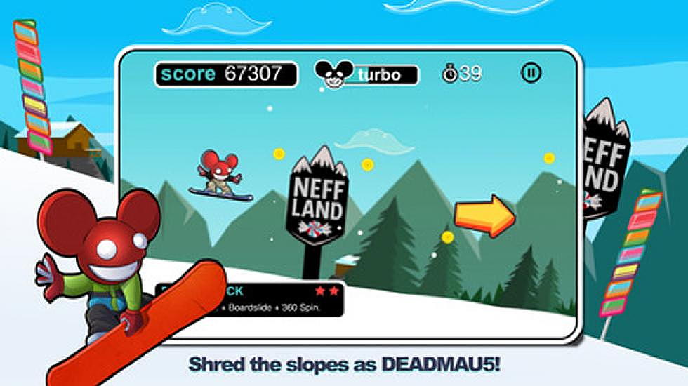 Go Snowboarding with deadmau5 in Neffland