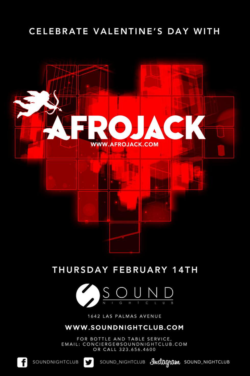 elektro presents: Win 2 tickets to Afrojack at Sound Nightclub in LA on Valentines Day