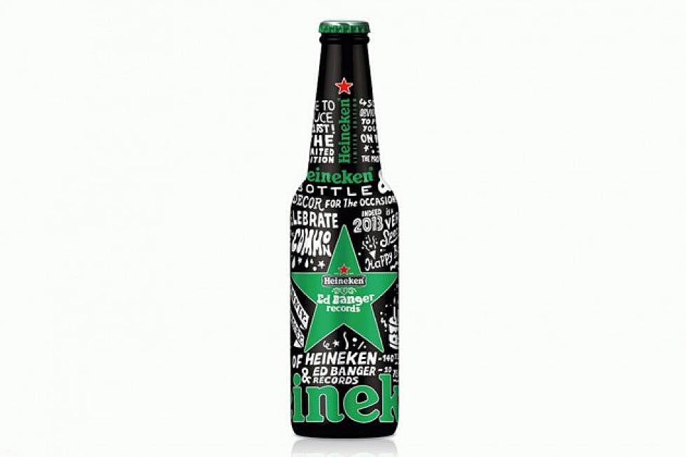 Heineken 140th anniversary bottle w/ Ed Banger