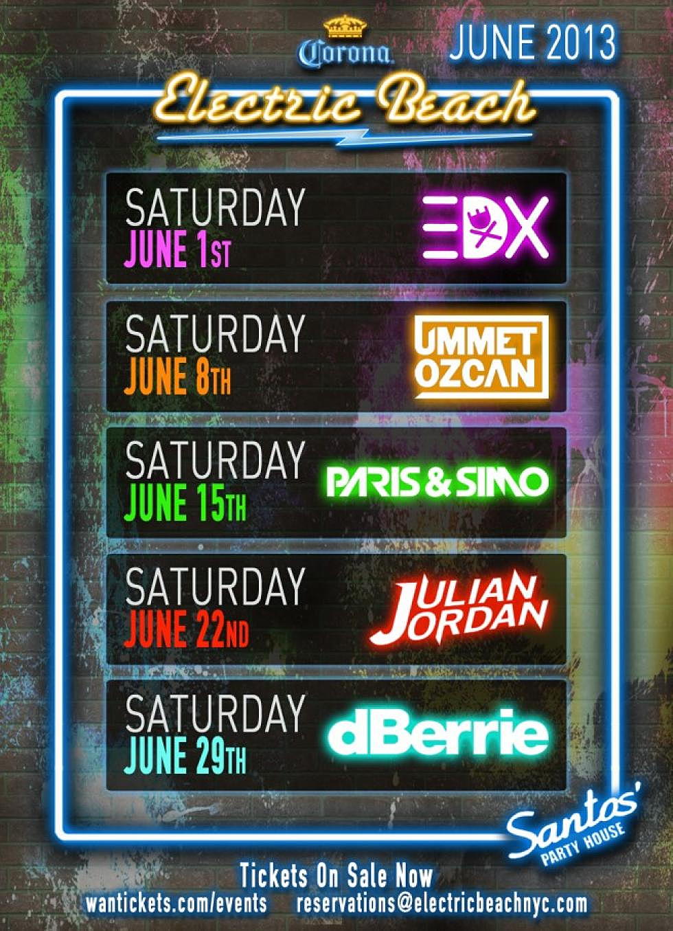 Corona&#8217;s Electric Beach NY announces talent lineup for June