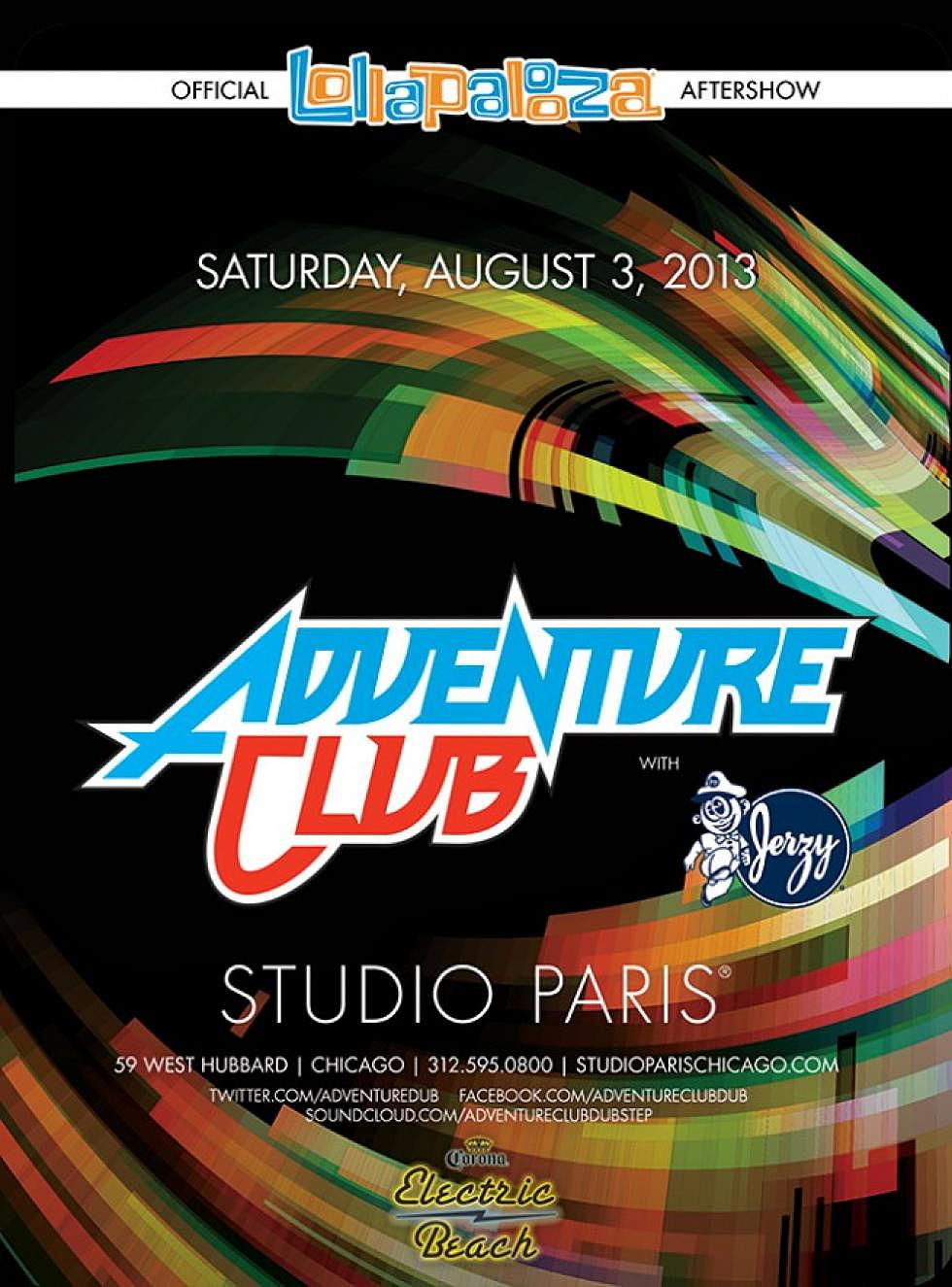 Corona presents Electric Beach with Adventure Club @ Studio Paris, Chicago 8/3 + win a pair of tickets to the show!