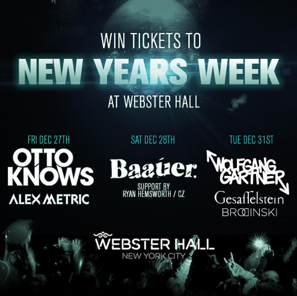 #elektroNYE: WebsterHall New Years Week Giveaway, NYC
