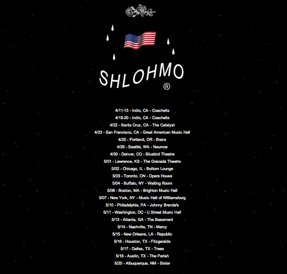 Shlohmo announces US Tour