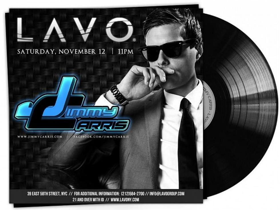 this weekend: Jimmy Carris at Lavo NY
