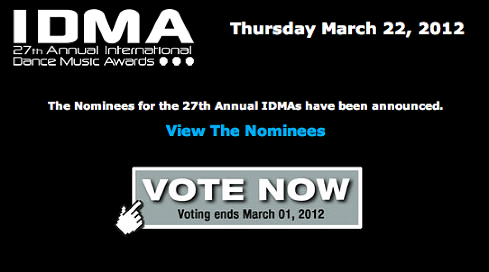 International Dance Music Awards Voting Has Begun
