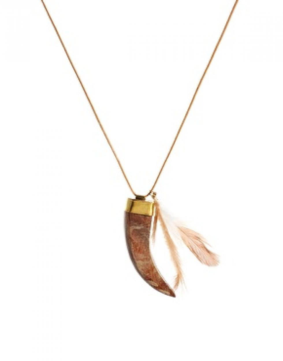Festival Fashion: Feather and Tusk Necklace