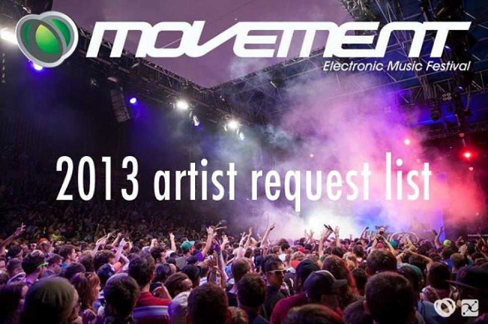 YOU can choose who performs at Movement 2013