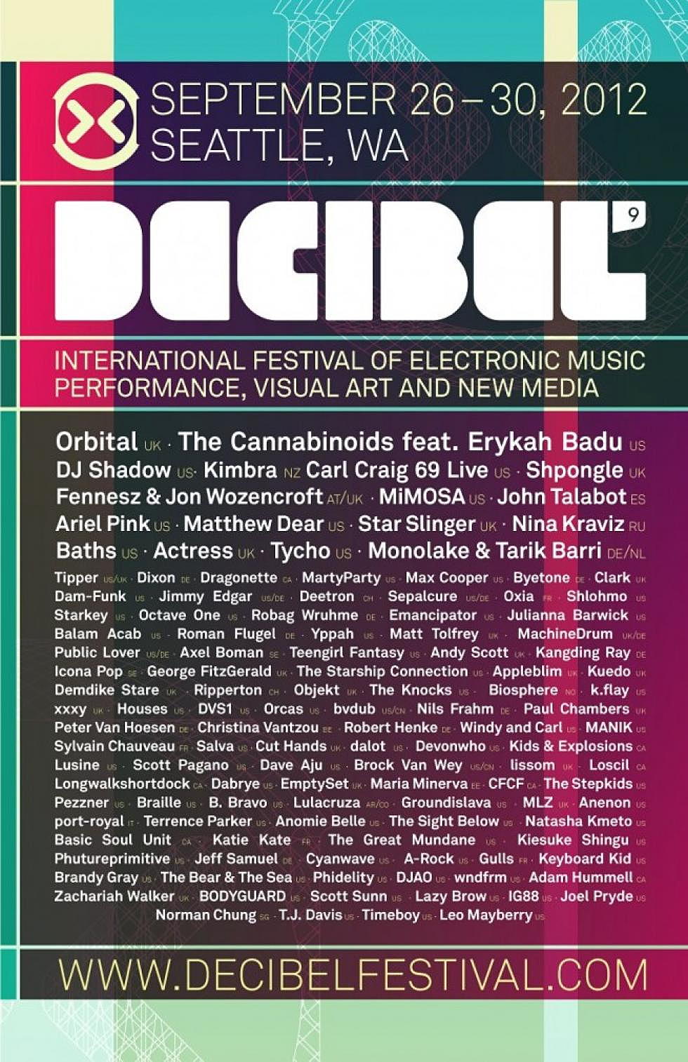 Decibel Festival Announces Lineup Additions