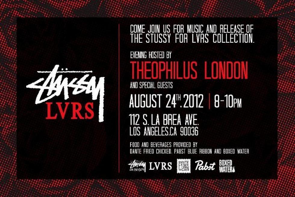 Theophilus London&#8217;s Stussy for LVRS Event Today in Los Angeles