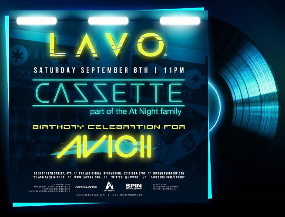 AVICII&#8217;s Bday Celebration at LAVO NY Tonight w/ Cazzette