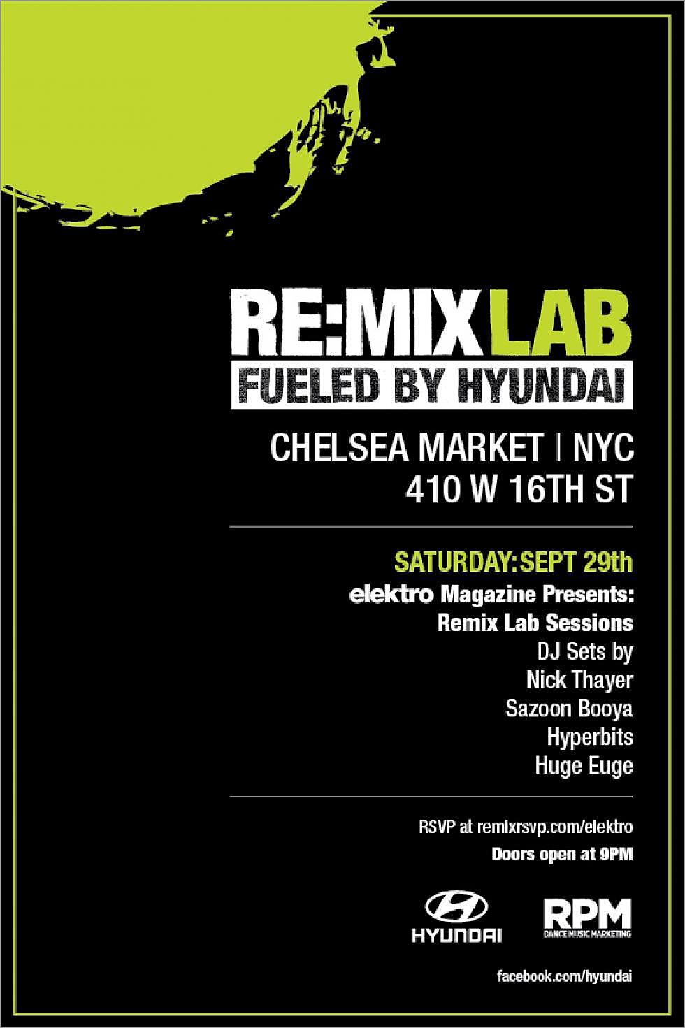 elektro Magazine Presents: Remix Lab Sessions w/ Nick Thayer, Sazon Booya &#038; More