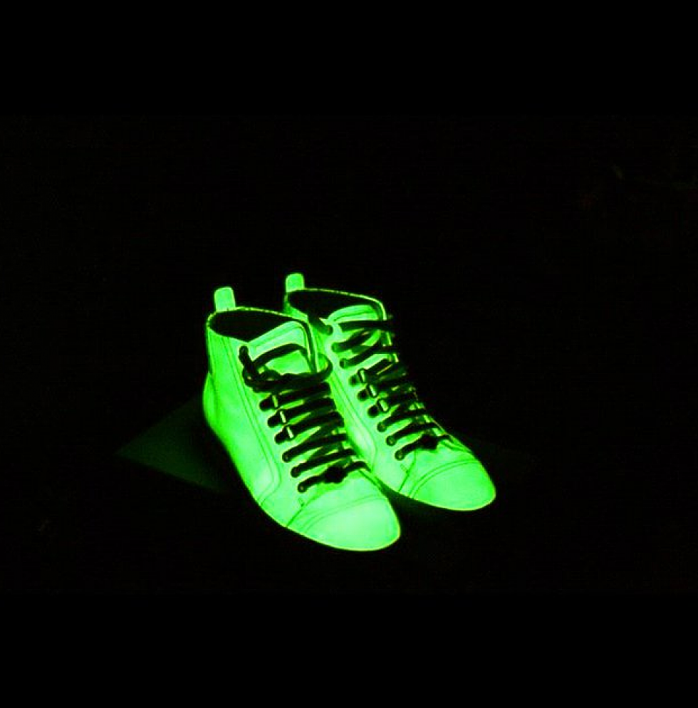 Glow In The Dark Balenciaga Arena Sneakers