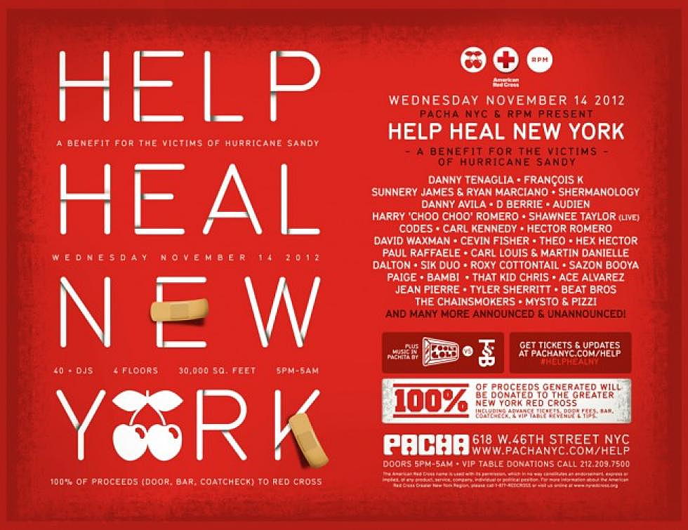 Help Heal New York A Benefit For The Victims of Hurricane Sandy Presented by Pacha NY