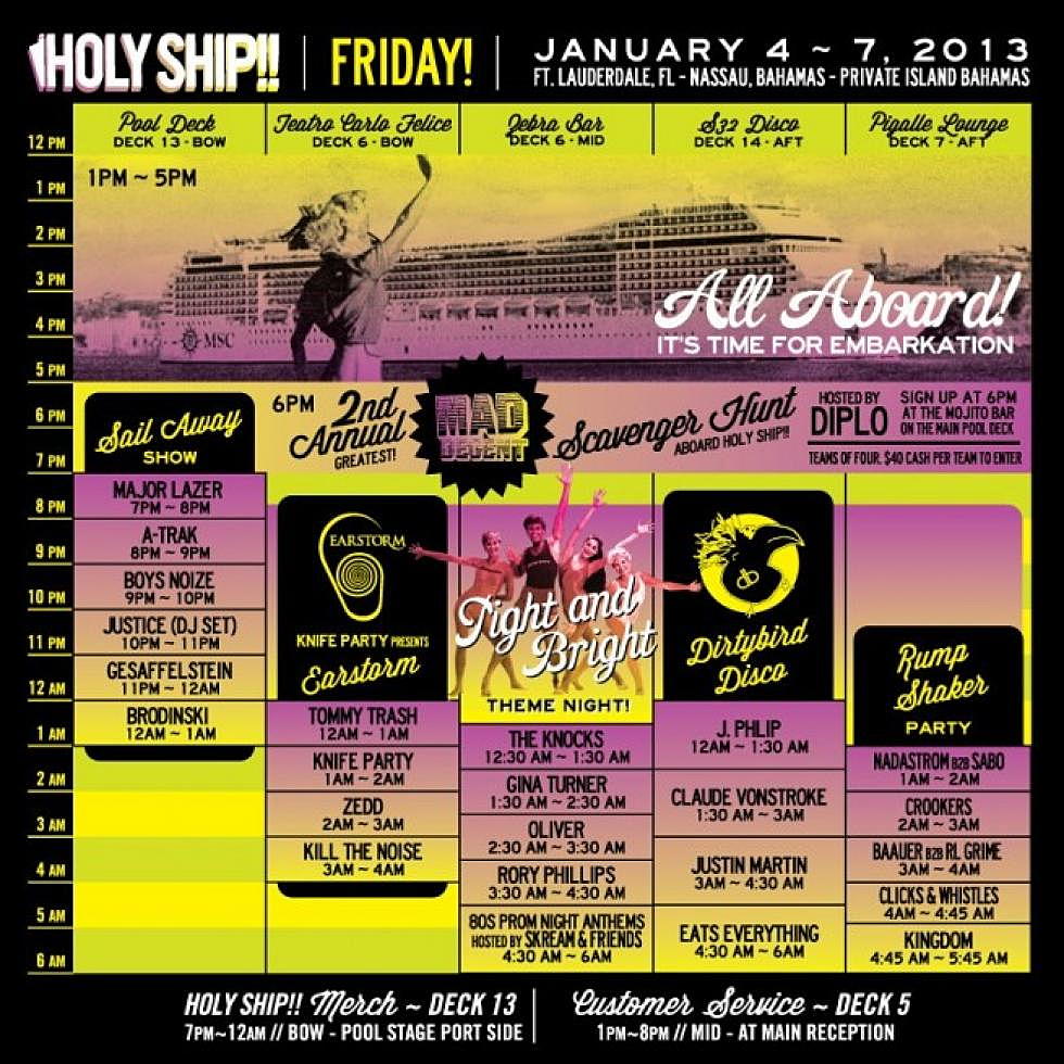 Holy Ship Announces Lineup