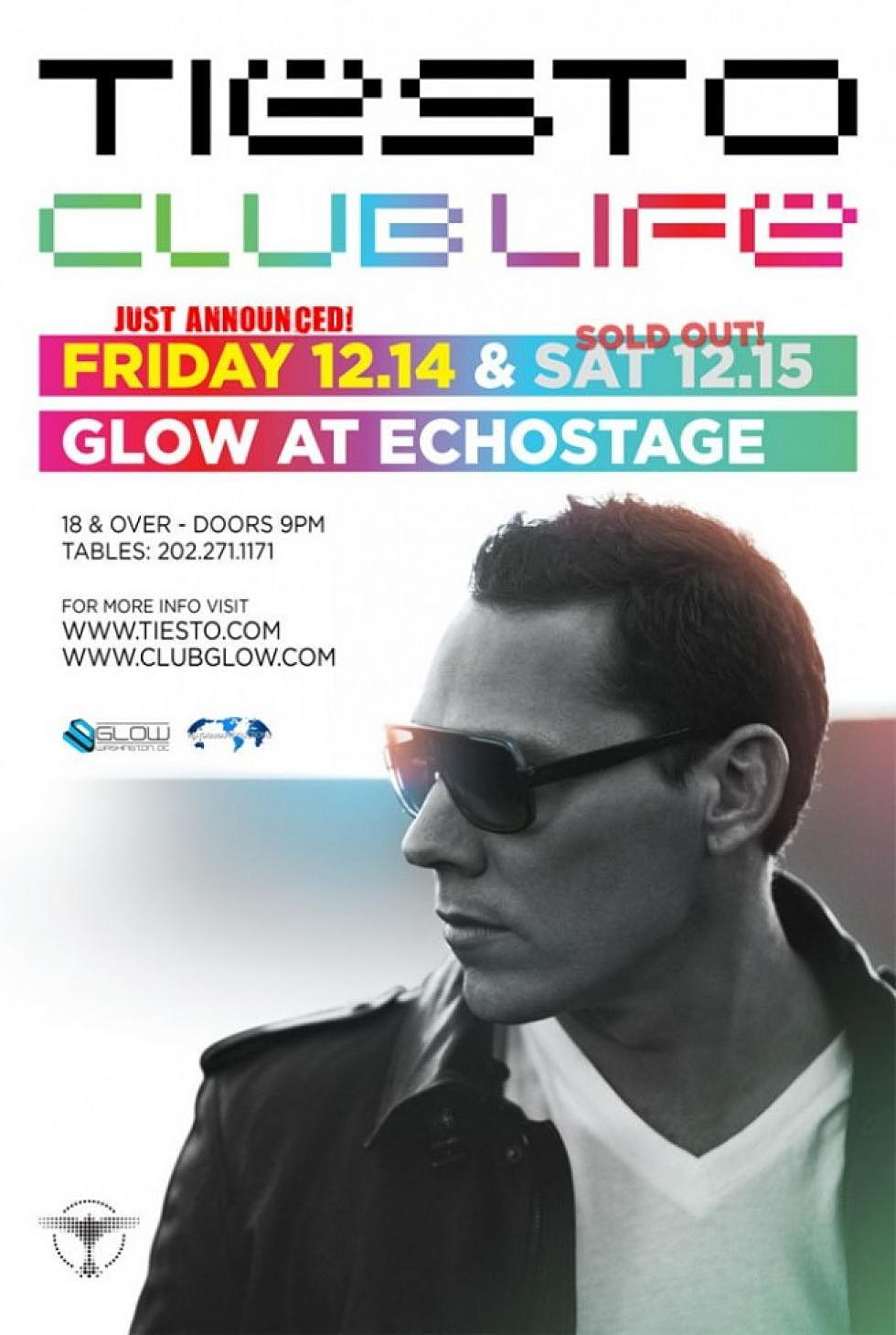 elektro presents: Win tickets &#038; Prizes to Tiësto Dec 14 at Glow at Echostage in Washington DC