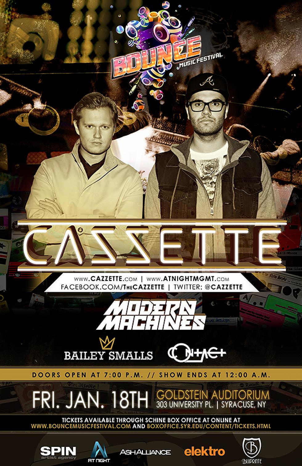 elektro exclusive: Cazzette Headlining Bounce Music Festival January 18th in NY