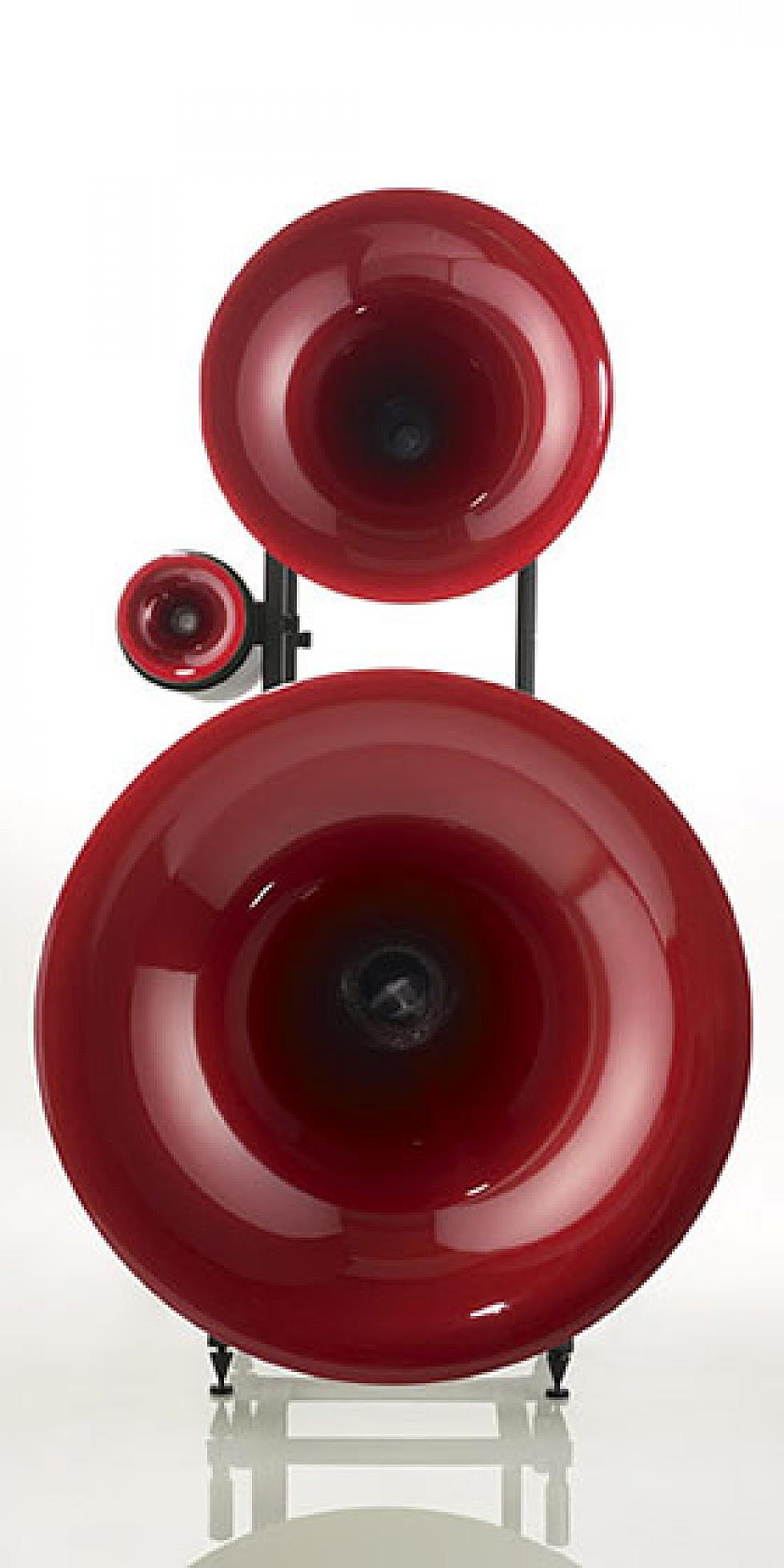 Trio, three-way spherical horn speakers