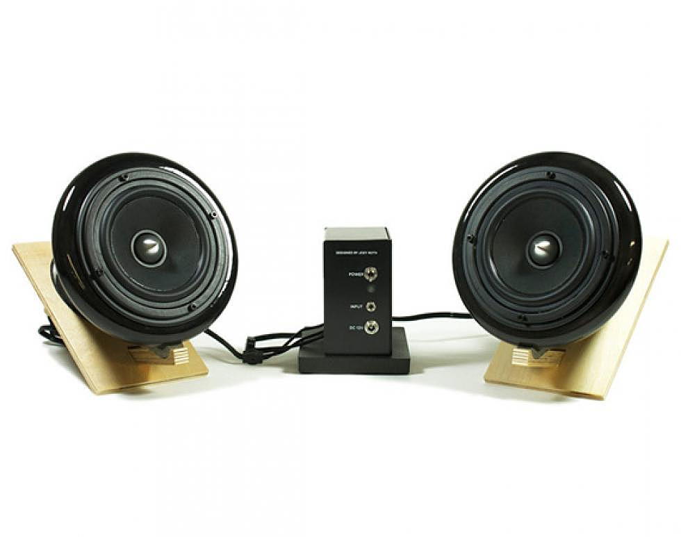 black ceramic speakers v2 designed by joey roth