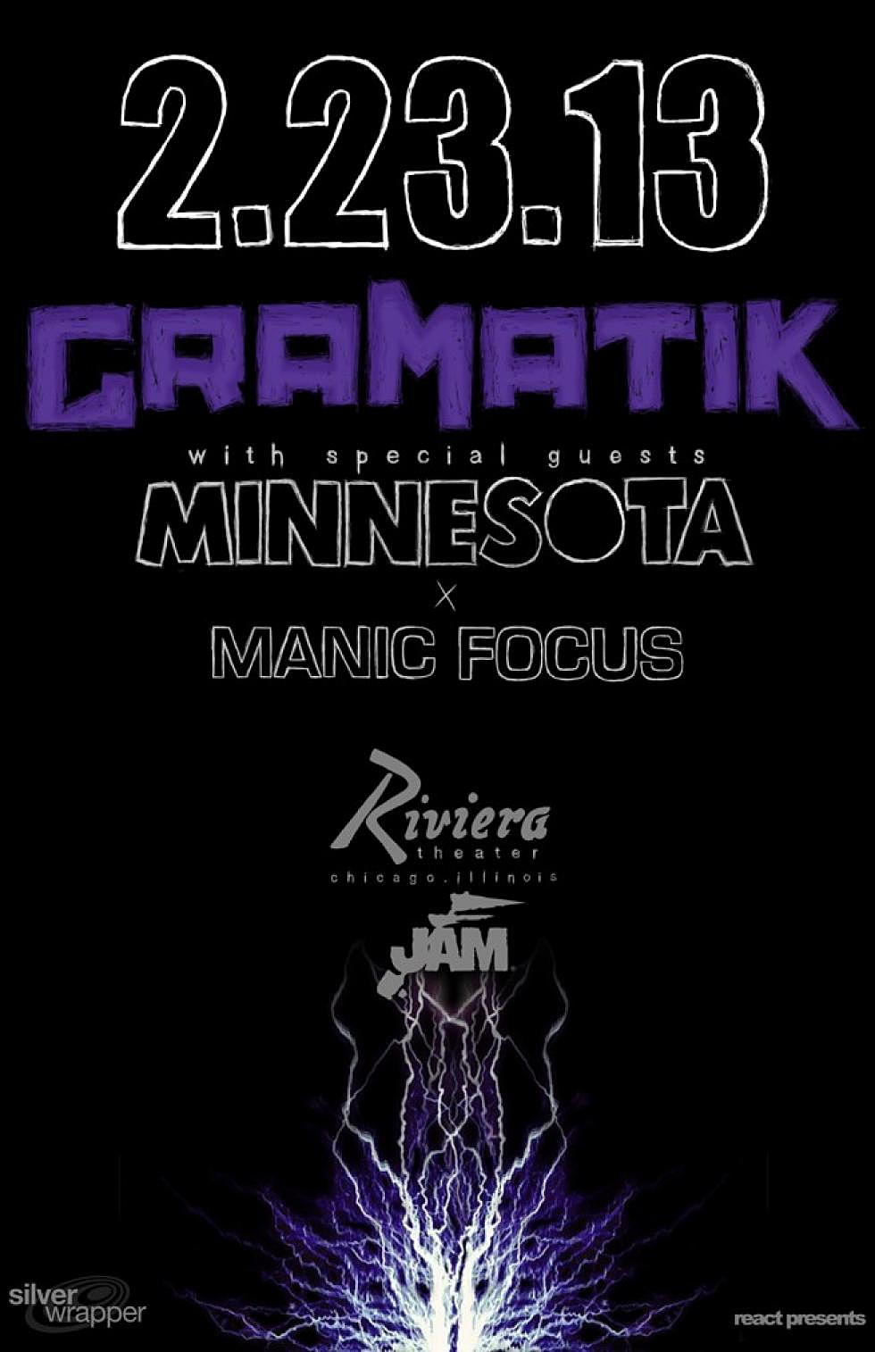 React Presents Gramatik/Minnesota at the Riviera Theater February 23rd