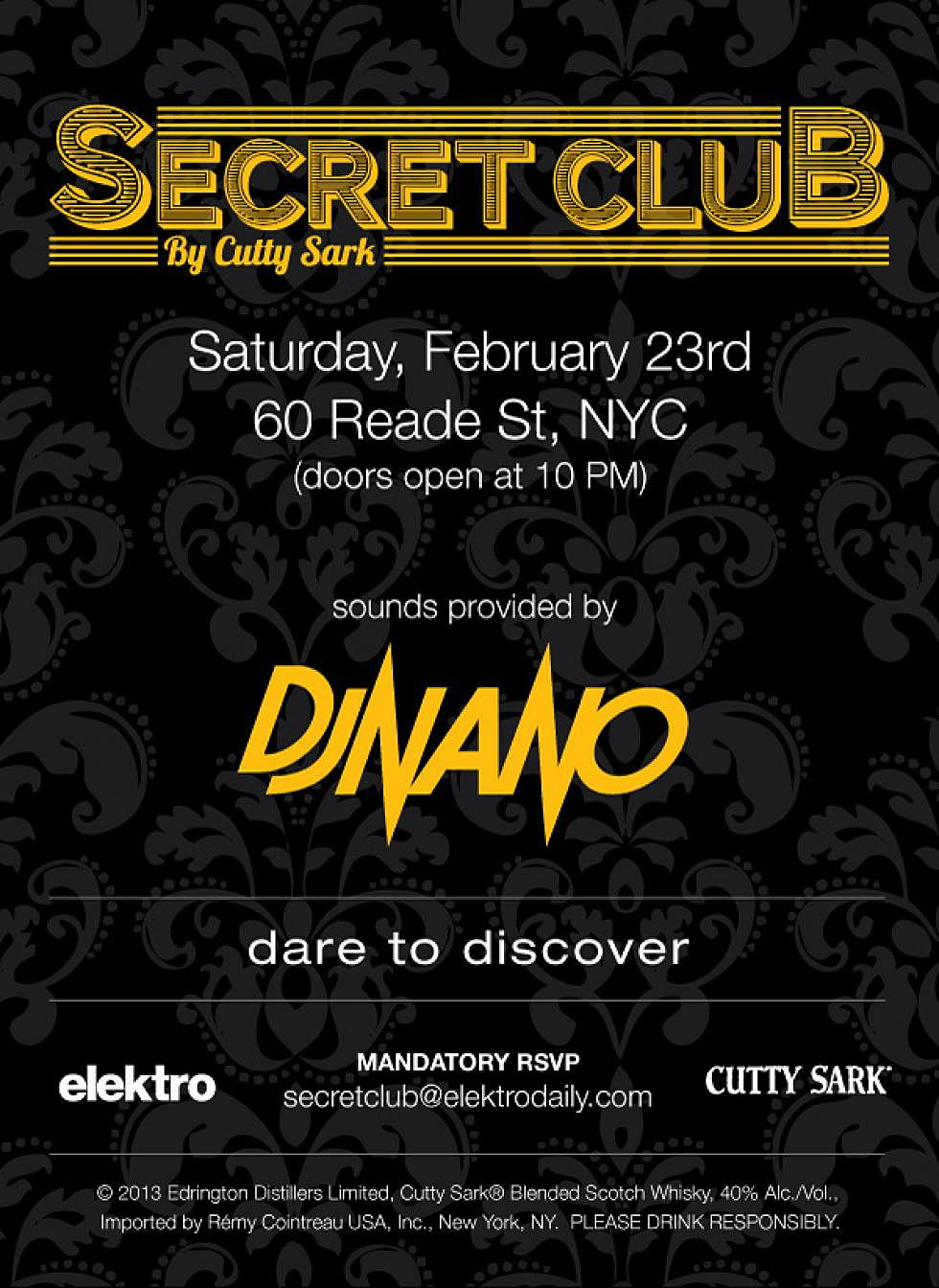 Cutty Sark Presents: Secret Club February 23rd
