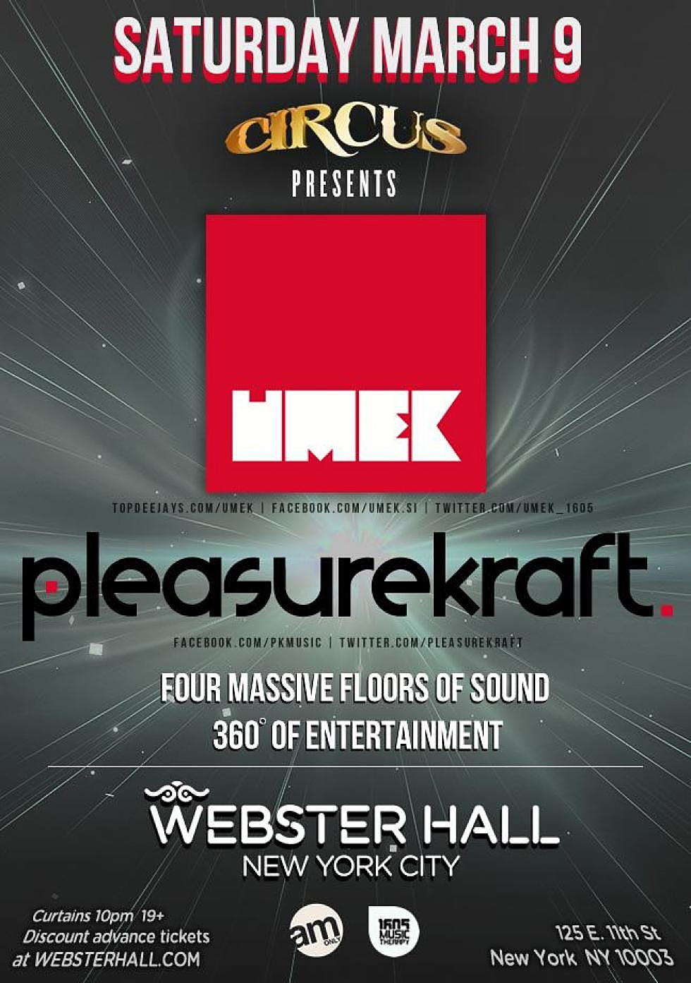 Pleasurekraft &#038; Umek @ Webster Hall 3/9 Reviewed