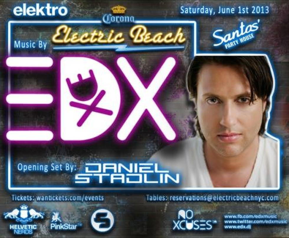 CONTEST: Win a VIP table + more for EDX @ Electric Beach at Santos Party House NYC 6/1