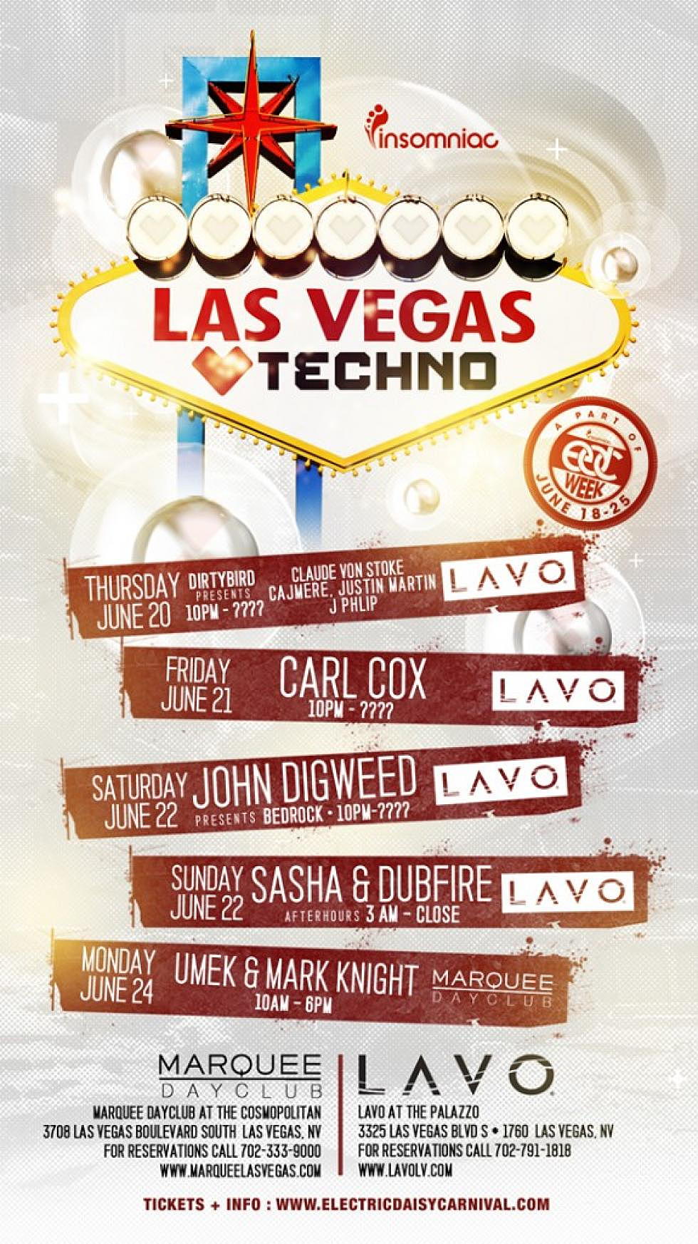 Las Vegas <3&#8217;s Techno @ Marquee &#038; Lavo, June 20th-24th
