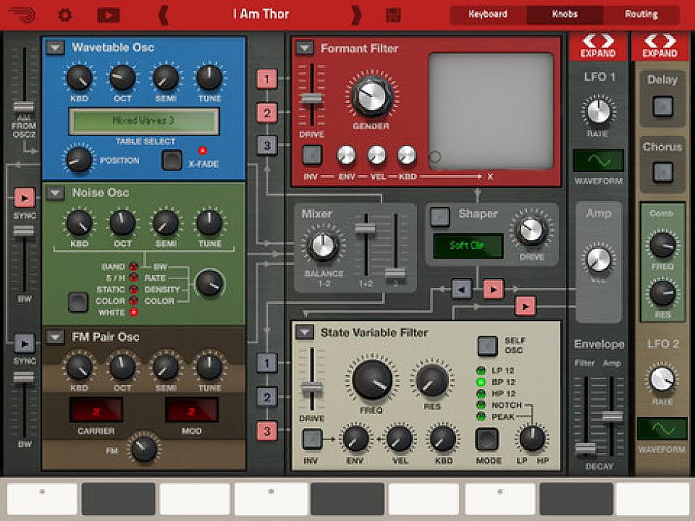 Propellerhead adapts Thor synth for iPad use