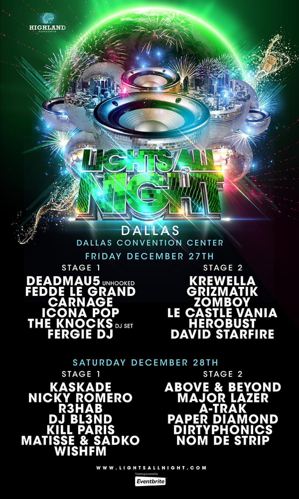 Lights All Night 2013, Dallas, TX &#8211; December 27th &#038; 28th