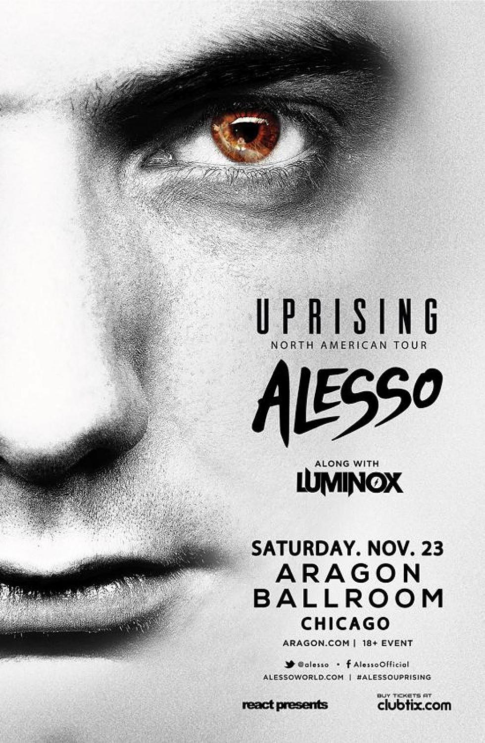Alesso&#8217;s Uprising Tour to touch down in the Windy City on November 23