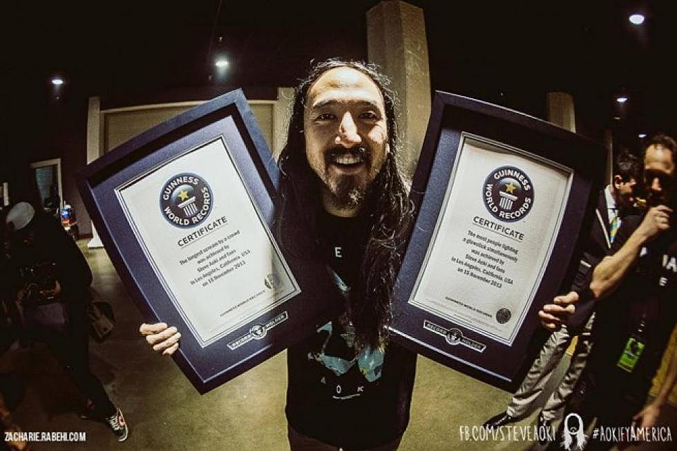 Steve Aoki and His Fans Achieve Two World Record&#8217;s In LA