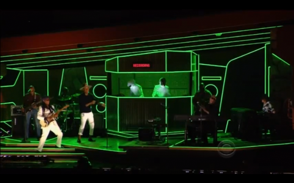 Daft Punk Perform Get Lucky Alongside Pharrell, Nile Rodgers, Stevie Wonder