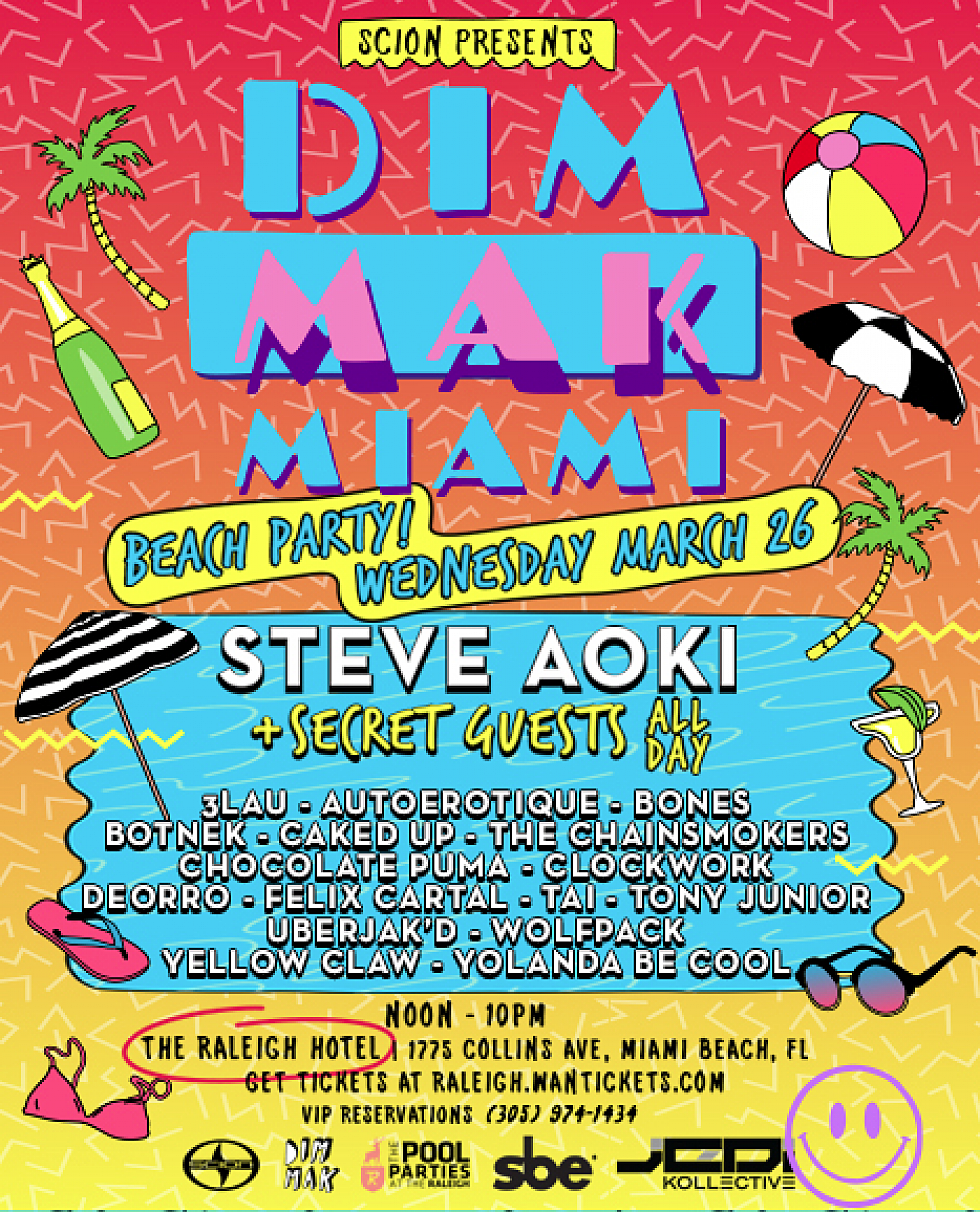 Contest: Win tickets to the Dim Mak Beach Party, Miami 3/26!