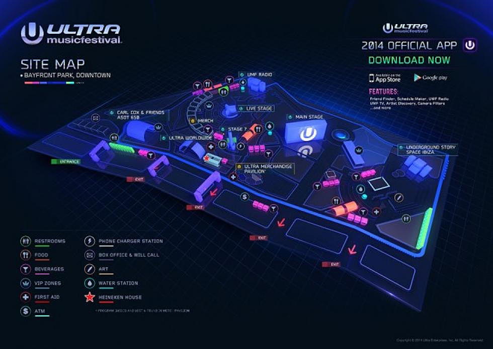 Ultra Music Festival Reveals Its Site Map and Live Stream Schedule