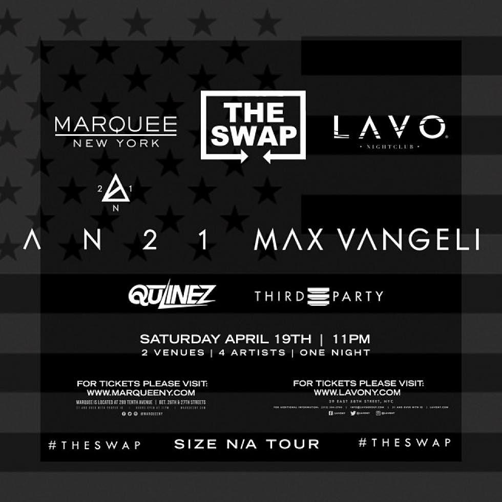 Marquee NY, LAVO NY, and SIZE Records present: &#8216;The Swap&#8217;