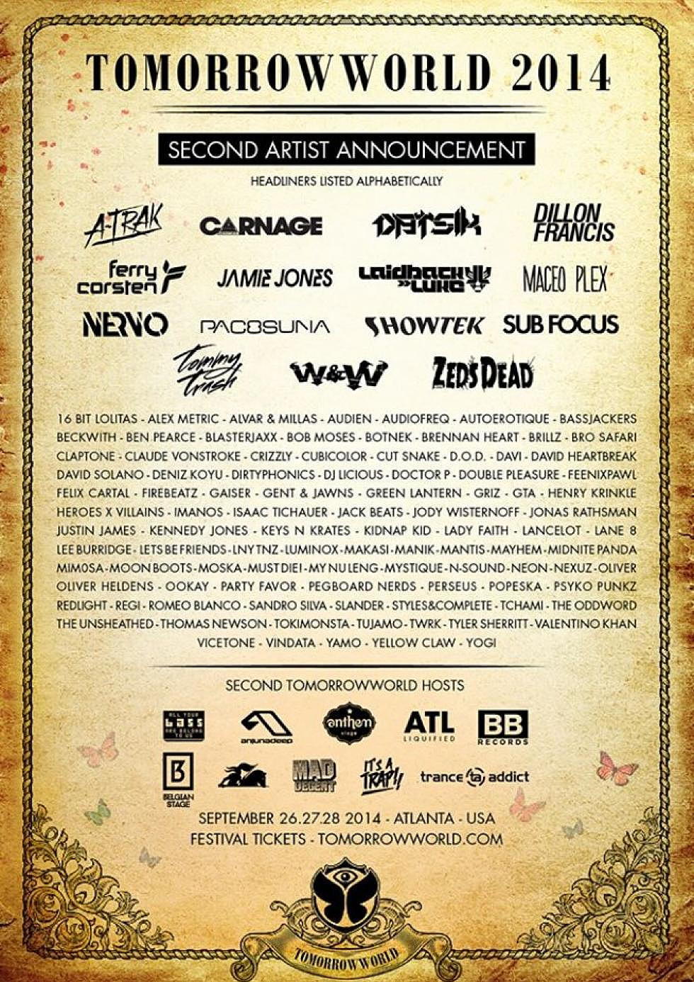 TomorrowWorld Announces Phase 2 of Lineup!